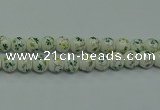 CPB784 15.5 inches 12mm round Painted porcelain beads