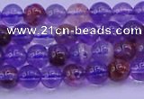 CPC600 15.5 inches 4mm round purple phantom quartz beads