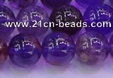 CPC604 15.5 inches 12mm round purple phantom quartz beads