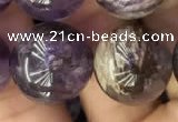 CPC615 15.5 inches 16mm round purple phantom quartz beads