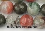 CPC672 15.5 inches 10mm round phantom quartz gemstone beads