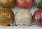 CPC674 15.5 inches 14mm round phantom quartz gemstone beads