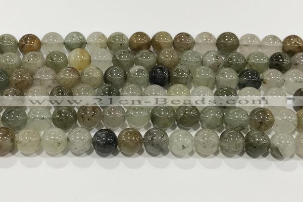 CPC681 15.5 inches 8mm round chorite green phantom beads