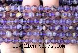 CPC716 15 inches 6mm round natural purple phantom quartz beads