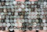 CPC727 15 inches 6mm round green phantom quartz beads wholesale