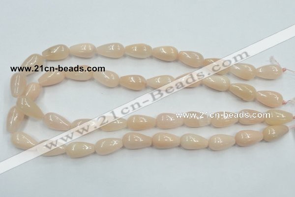 CPI03 15.5 inches 10*20mm teardrop pink aventurine jade beads