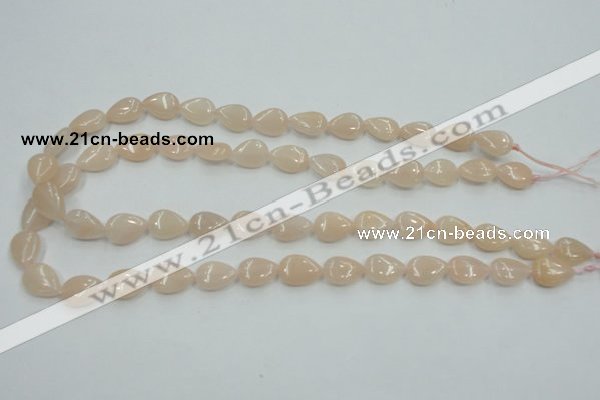 CPI04 15.5 inches 10*14mm flat teardrop pink aventurine jade beads