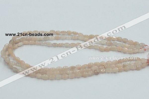 CPI06 15.5 inches 6*8mm oval pink aventurine jade beads wholesale