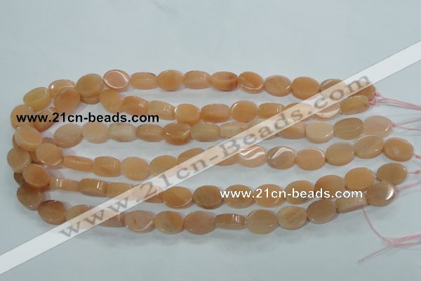 CPI101 15.5 inches 11*14mm oval pink aventurine jade beads