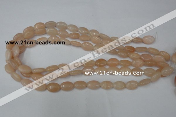 CPI151 15.5 inches 10*14mm oval pink aventurine jade beads