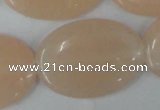 CPI153 15.5 inches 25*35mm oval pink aventurine jade beads