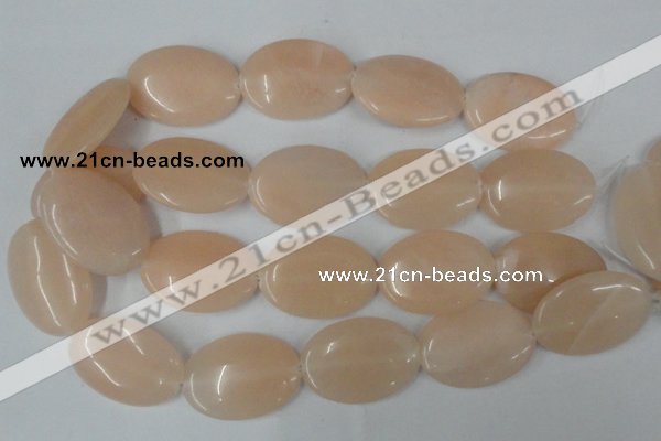 CPI153 15.5 inches 25*35mm oval pink aventurine jade beads