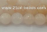 CPI212 15.5 inches 8mm faceted round pink aventurine jade beads