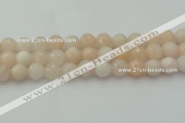 CPI215 15.5 inches 14mm faceted round pink aventurine jade beads