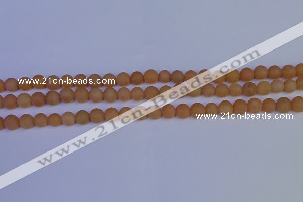 CPI302 15.5 inches 8mm round matte red aventurine beads wholesale