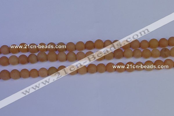 CPI303 15.5 inches 10mm round matte red aventurine beads wholesale