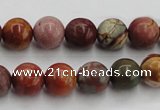 CPJ103 15.5 inches 10mm round picasso jasper gemstone beads wholesale