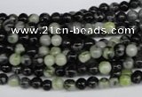 CPJ201 15.5 inches 4mm round green picasso jasper beads