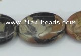 CPJ29 15.5 inches 22*30mm oval picasso jasper beads wholesale