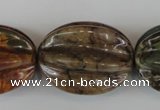 CPJ373 15.5 inches 25*32mm starfruit picasso jasper gemstone beads