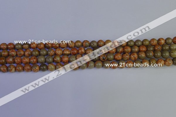 CPJ461 15.5 inches 6mm round African picture jasper beads