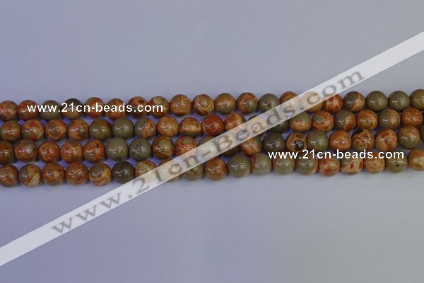 CPJ462 15.5 inches 8mm round African picture jasper beads