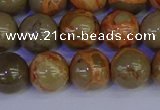 CPJ464 15.5 inches 12mm round African picture jasper beads