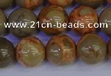 CPJ465 15.5 inches 14mm round African picture jasper beads