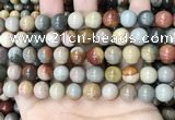 CPJ483 15.5 inches 10mm round polychrome jasper beads wholesale