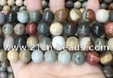 CPJ485 15.5 inches 14mm round polychrome jasper beads wholesale