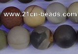 CPJ515 15.5 inches 14mm round matte polychrome jasper beads wholeasle