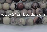 CPJ601 15.5 inches 6mm round purple striped jasper beads wholesale