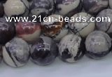 CPJ605 15.5 inches 14mm round purple striped jasper beads wholesale