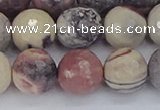 CPJ614 15.5 inches 12mm faceted round purple striped jasper beads