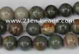 CPJ62 15.5 inches 10mm round picasso jasper gemstone beads