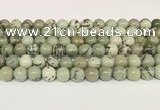 CPJ702 15.5 inches 8mm round greeting pine jasper beads