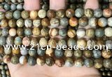 CPJ708 15.5 inches 8mm round rocky butte picture jasper beads