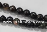 CPM01 15.5 inches 6mm round plum blossom jade beads wholesale