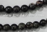 CPM02 15.5 inches 8mm round plum blossom jade beads wholesale