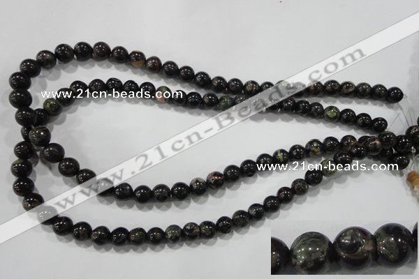 CPM02 15.5 inches 8mm round plum blossom jade beads wholesale