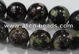 CPM05 15.5 inches 14mm round plum blossom jade beads wholesale