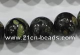 CPM06 15.5 inches 16mm round plum blossom jade beads wholesale