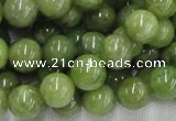 CPO04 15.5 inches 12mm round olivine gemstone beads wholesale