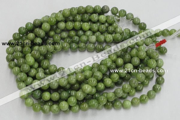 CPO04 15.5 inches 12mm round olivine gemstone beads wholesale