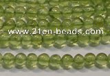 CPO101 15 inches 3mm round natural peridot beads wholesale