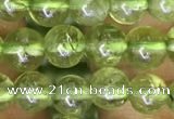 CPO130 15.5 inches 5mm round natural peridot beads wholesale