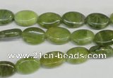 CPO33 15.5 inches 8*12mm oval olivine gemstone beads wholesale