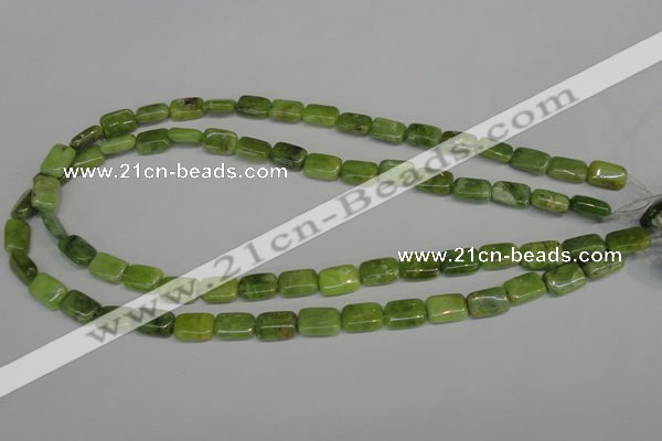 CPO35 15.5 inches 8*12mm rectangle olivine gemstone beads wholesale