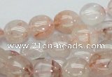 CPQ01 15.5 inches 10mm flat round natural pink quartz beads