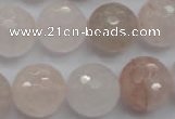 CPQ207 15.5 inches 16mm faceted round natural pink quartz beads